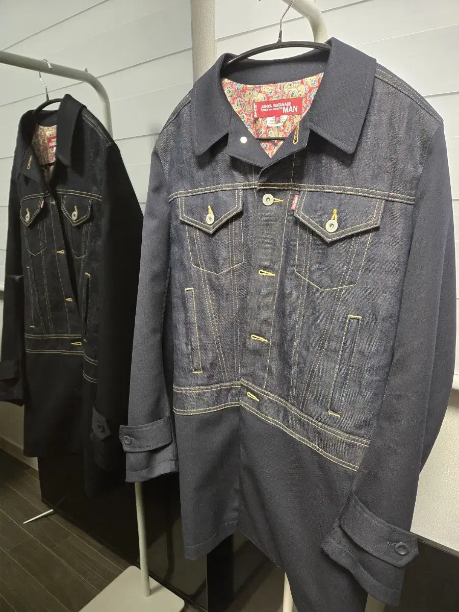 JUNYA WATANABE CDG x LEVIS Navy Wool Lev